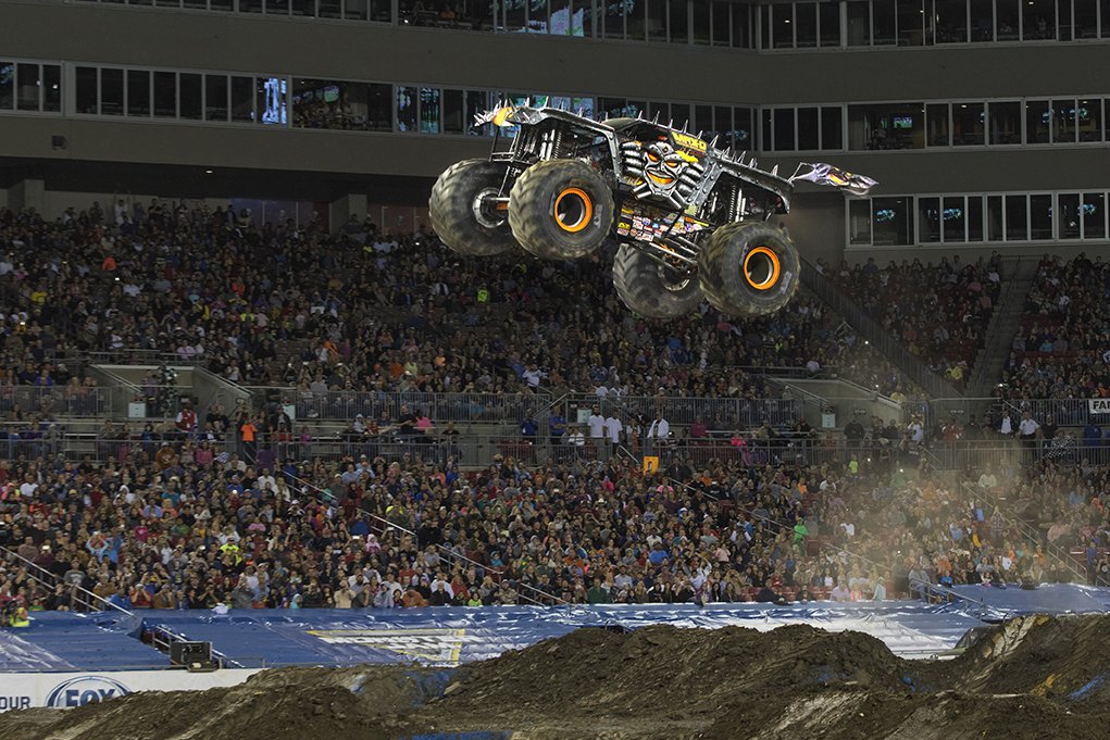 ScottWTHR's tweet photo. You like Monster trucks?  We've got @coltonike on the news to talk about Saturday's show @LucasOilStadium 12pm. #WTHR #MonsterJam https://t.co/fSoWH5Yk0p