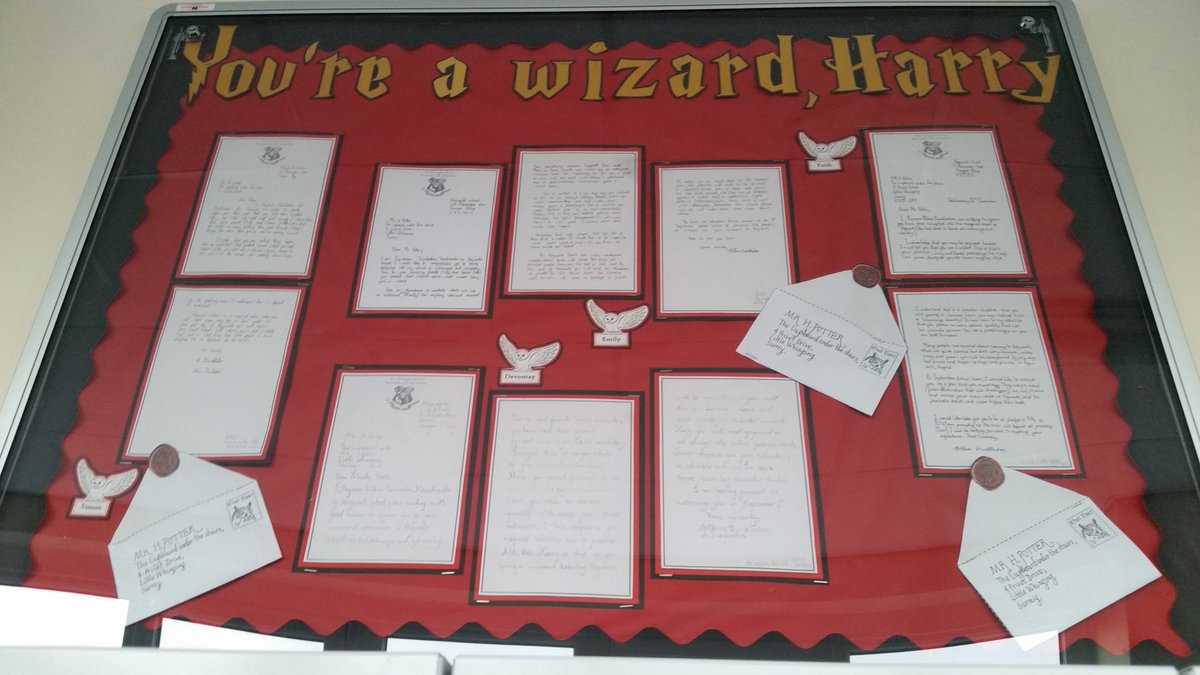 MrsCshp's tweet photo. #year6 demonstrating formal letter writing, using #HarryPotter as #literacy stimulus @SHPrimaryTipton @MissD_SHP @MrsMiriamBrown @OmehraM https://t.co/UqxwRbwJfa