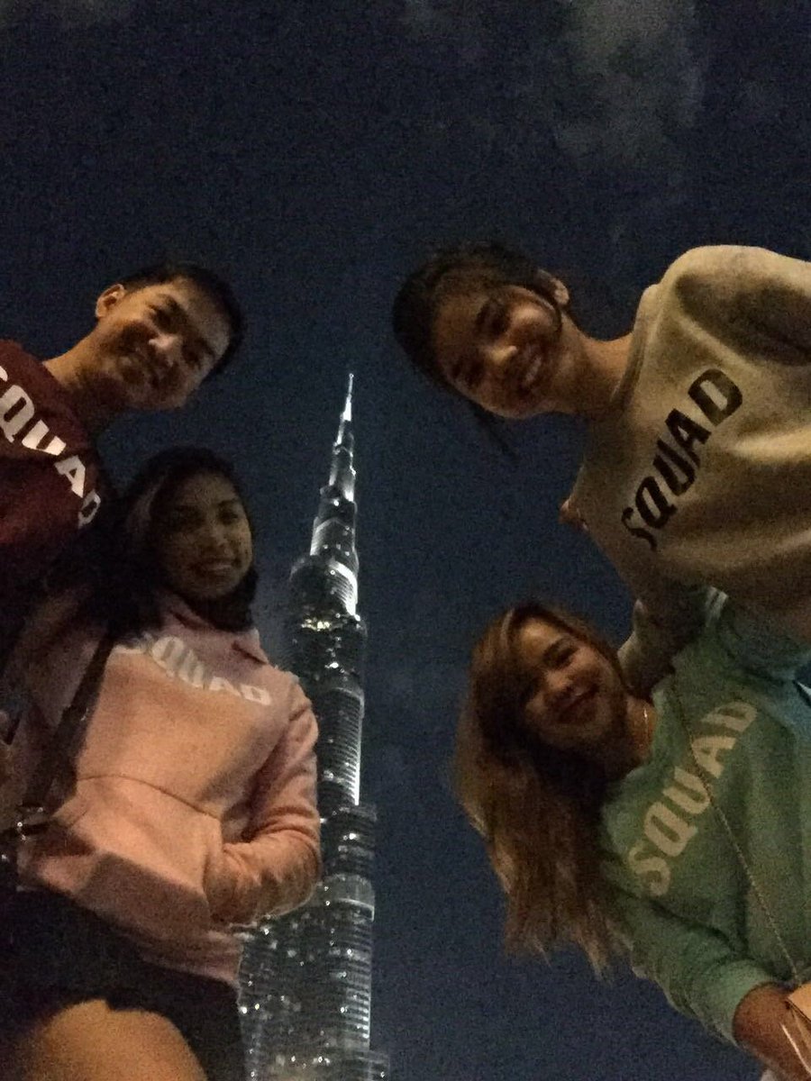 DhaizyV's tweet photo. Squad Goals! Smp goes to dubai 😂😂 #4of8 ❤️❤️🙌 @smnthquezon @nicaaaalodeon @JomDCM https://t.co/gS9b5Jy2Yd