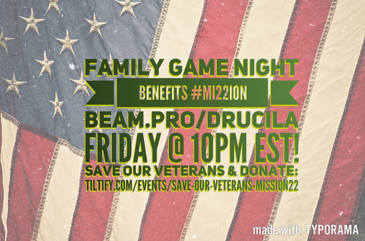 #Tonight! #FamilyGameNight on @Beam   #DiscJam #AirConsole #JackboxGames  #rocketleague #charity #mission22 #veterans  #DruDerps #gamergirl