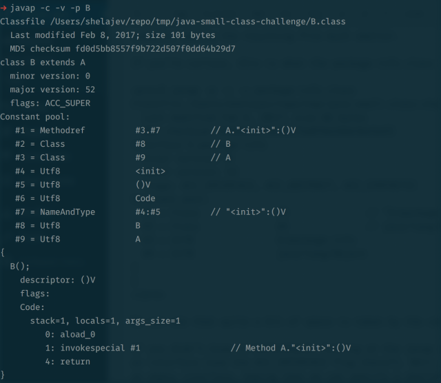 java_ng's tweet image. Solution to the smallest #Java #class #file challenge hubs.ly/H06g-dw0 by @shelajev