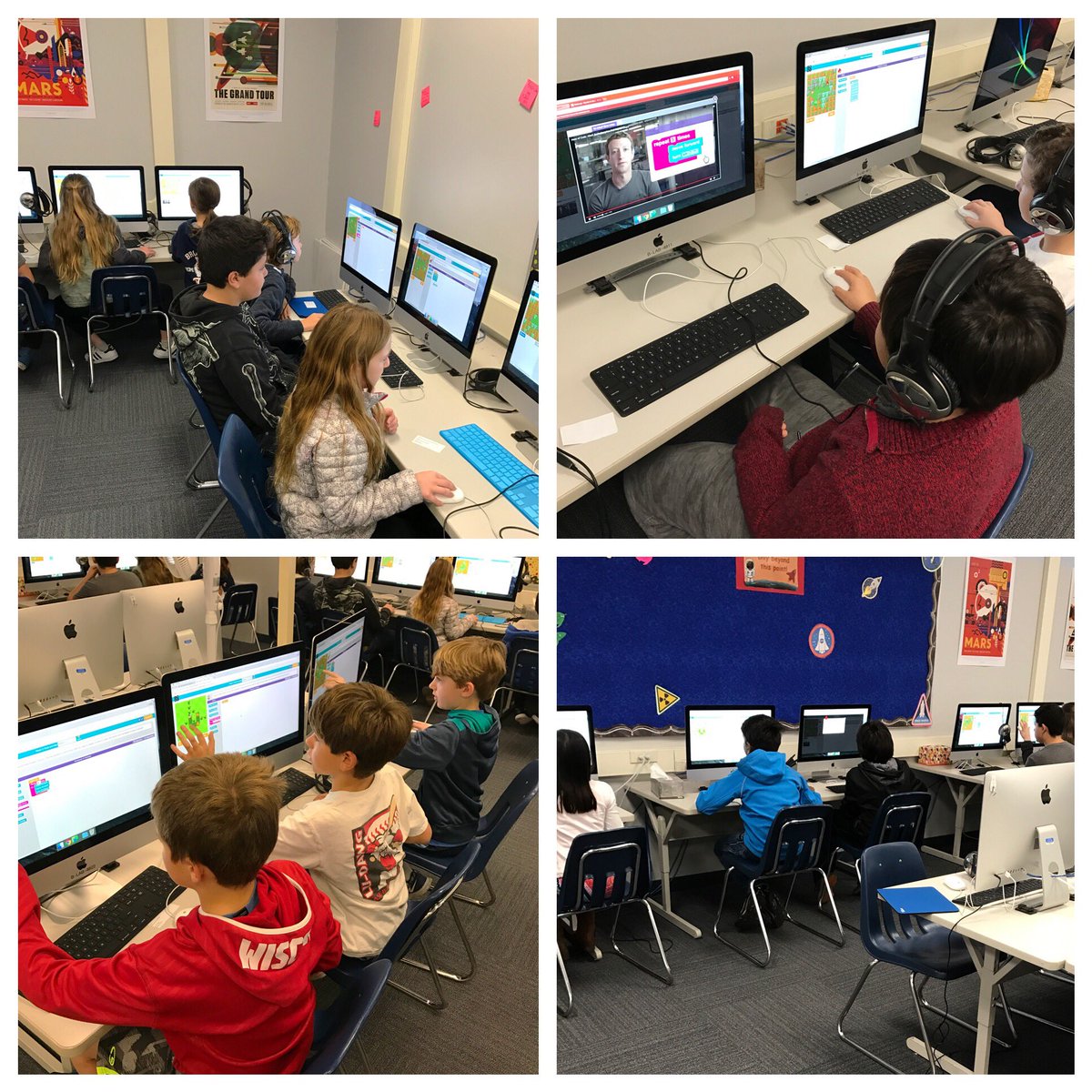 slandisteach's tweet photo. BES's Hour of Code creating coding whizzes! Opening up doors and seeing what the future may hold #opshares @brookside_opusd https://t.co/VtpUG5PhSD