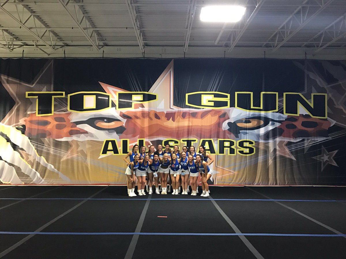 SWCheerleading's tweet photo. Practice in Orlando at @TopGunJags407 last night! https://t.co/31RXMasW9T