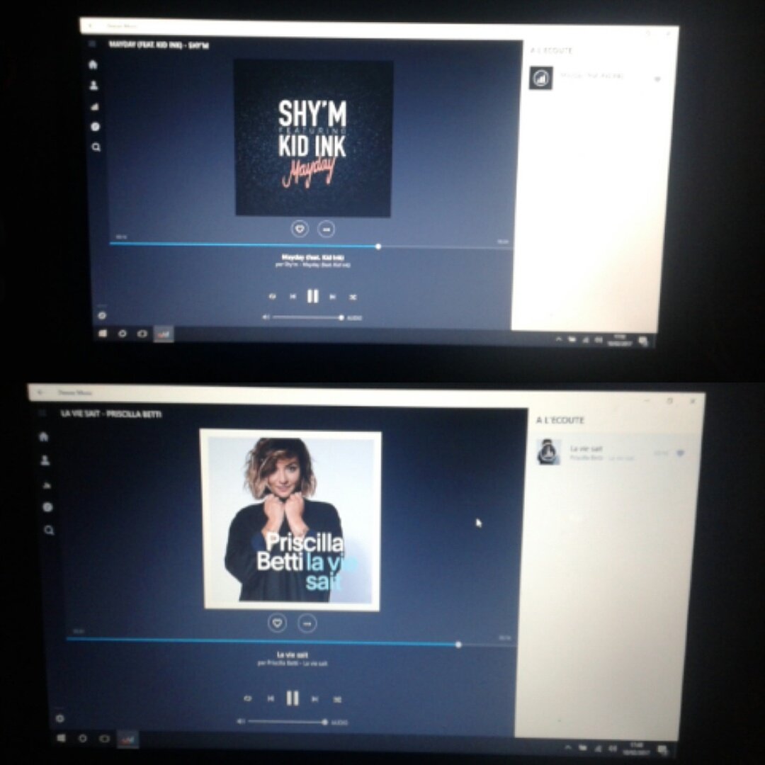 laura_guinet_'s tweet photo. Je m'en lasse pas je les écoute en boucle 💙💙💙 @shymofficiel 💚💚💚 @PriscillaBetti ❤❤❤ #QueenShymIsBack #MayDay #PriscillaBetti #Laviesait https://t.co/th1SP3ezra