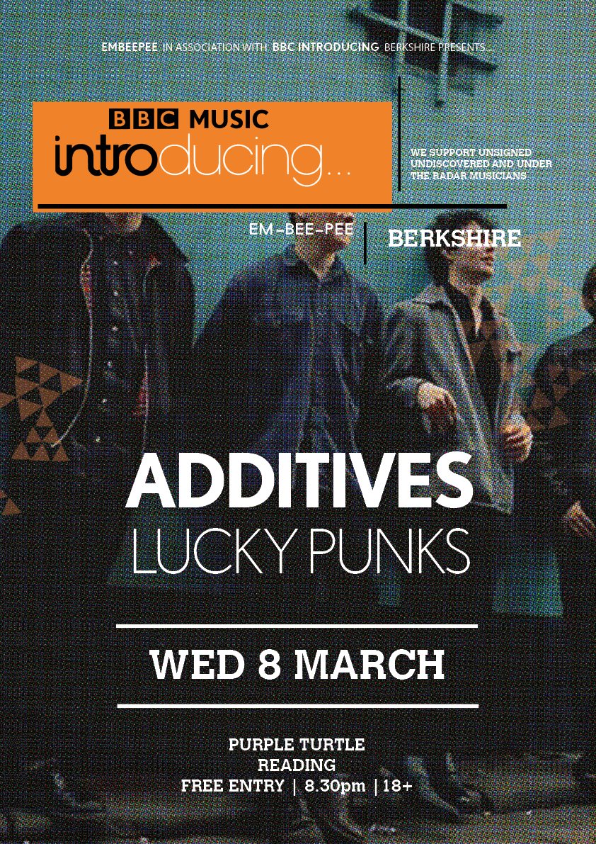 _Additives's tweet image. First show of the year! @bbcintroducing @LUCKYPUNKSBAND