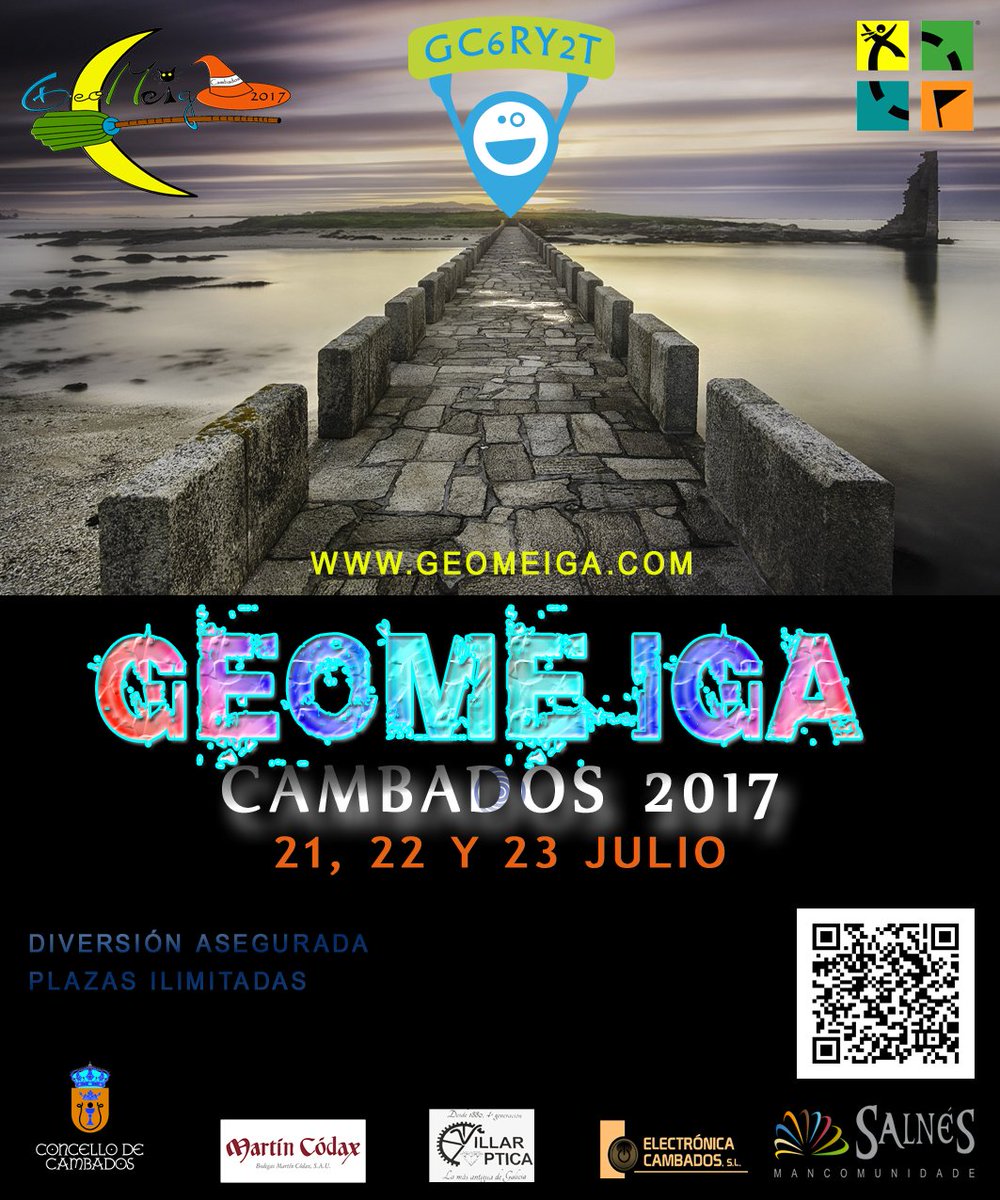GeoMeiga's tweet photo. Súmate al #EventoGeocaching del mes de julio. En #Cambados os esperamos con los brazos abiertos #GeoMeiga #GC6RY2T #Geocaching #Meiga2017 https://t.co/AJdOdGJGC5