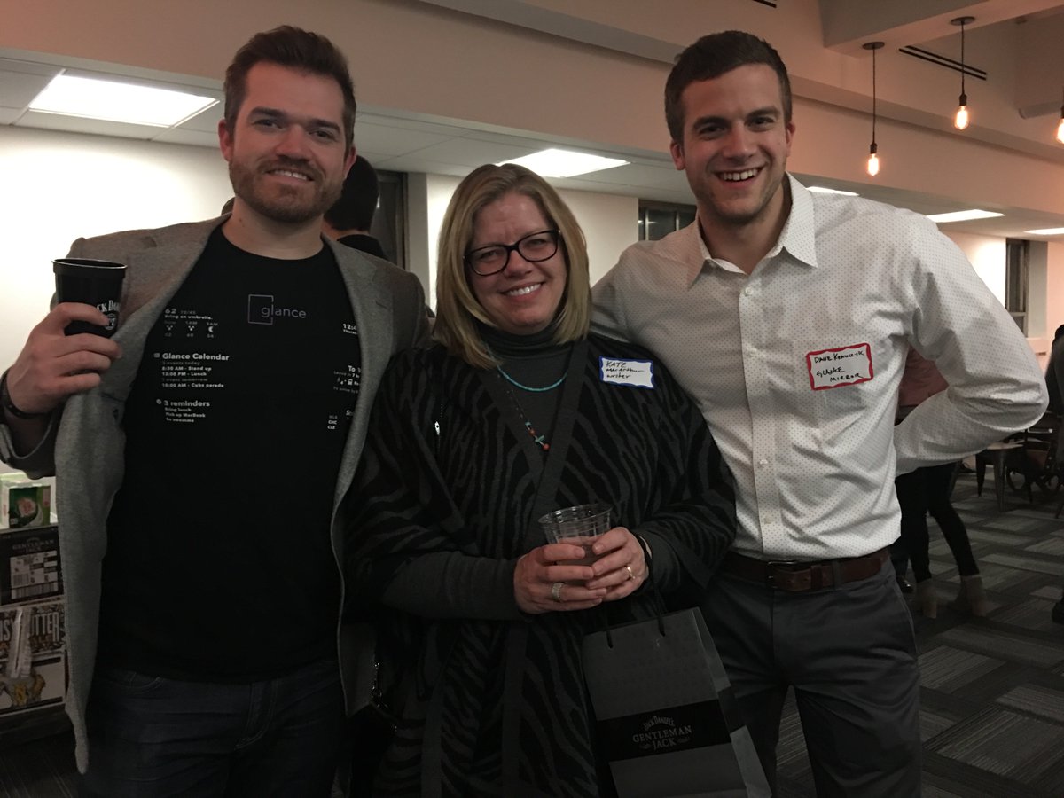 Had a great time with @KateMacArthur at the @ChicagoBlueSky Social last night!