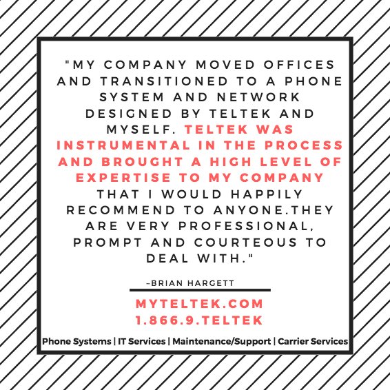 telteksys's tweet photo. Need help with #phone systems, #ITservices, #maintenance/#support or #carrierservices? Call #Teltek today at 1-866-9-TELTEK (toll-free). https://t.co/8N5P8IVTiD