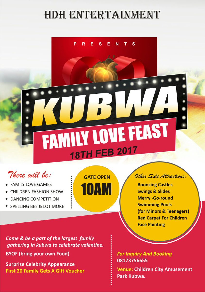 HDHEntertainmen's tweet photo. #KubwaFamilyLoveFeast #Valentine #LoveWeekend #FamilyFunTime #BYOF #FunUnlimited #IAmGraced https://t.co/zq2K421NpJ