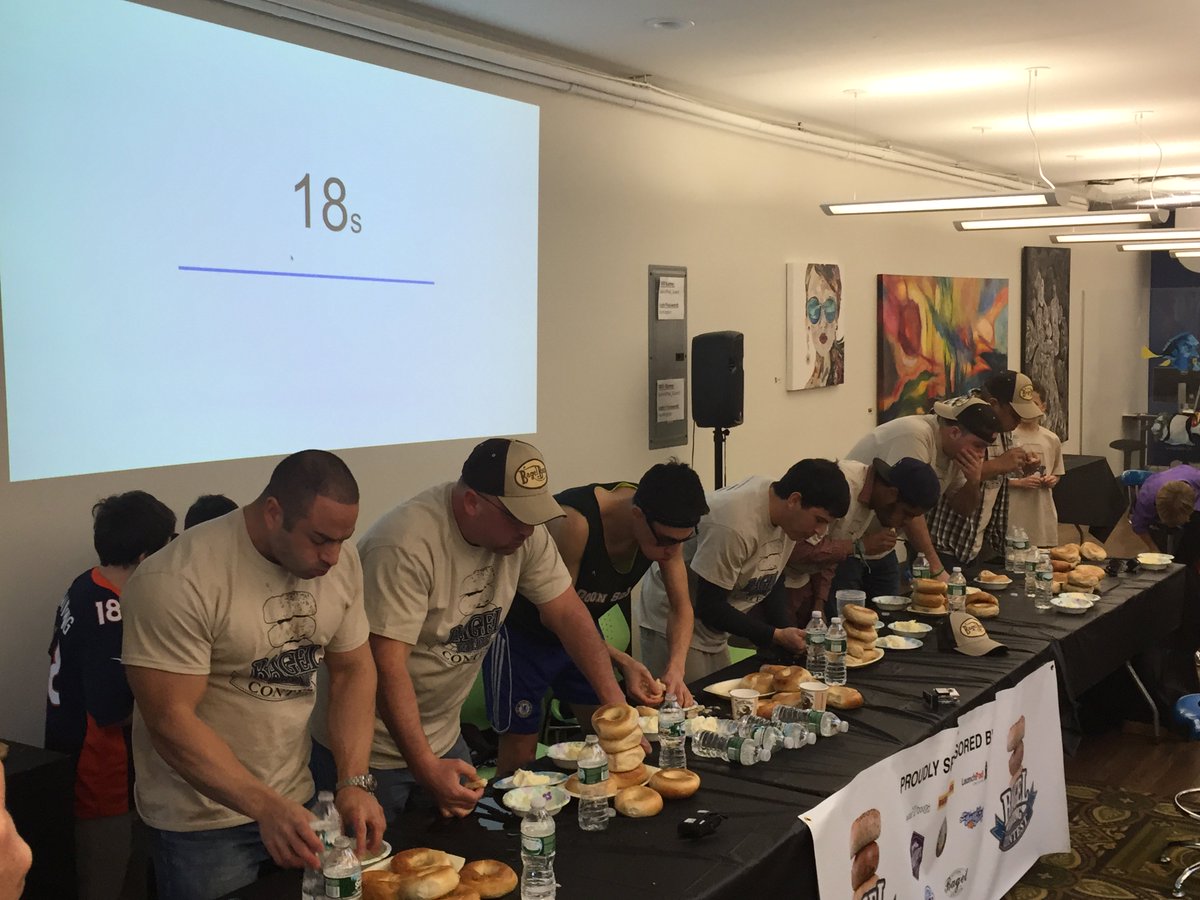 BagelsOrg's tweet photo. National #Bagel #EatingContest this Sunday sign-up to compete for $500 CASH Prize &amp; title  https://t.co/TwEZDXrYEf #LongIsland https://t.co/5NCpSwfYYU