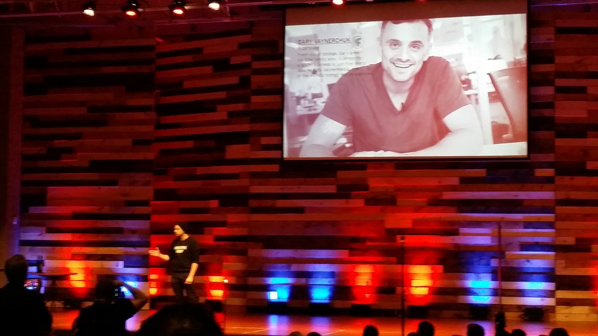 AskEthanDo's tweet photo. Watching @garyvee inspire hundreds of #entrepreneurs here at #HasteandHustle! Impossible not to be pumped after this https://t.co/xkHvXsvQ6r
