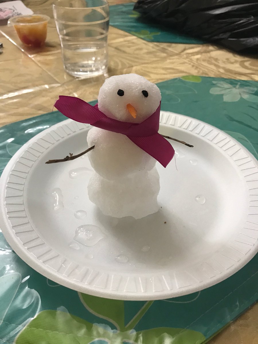 YAINetwork's tweet photo. 3 elderly people living in 1 of our Brooklyn homes longed to make snowmen without going outside. YAI staff made it happen! #TeamYAI #snowman https://t.co/sryMPtDool