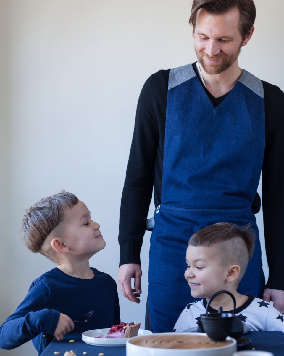 Apronera's tweet photo. Family teatime in the ApronEra studio. https://t.co/AMA5it7Mak