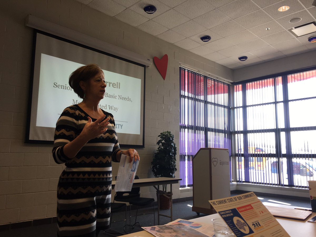 BayleePulliam's tweet photo. Now on to community needs, with Jan Sherrell of @MetroUnitedWay. #focuslou https://t.co/64BTHnxYU6