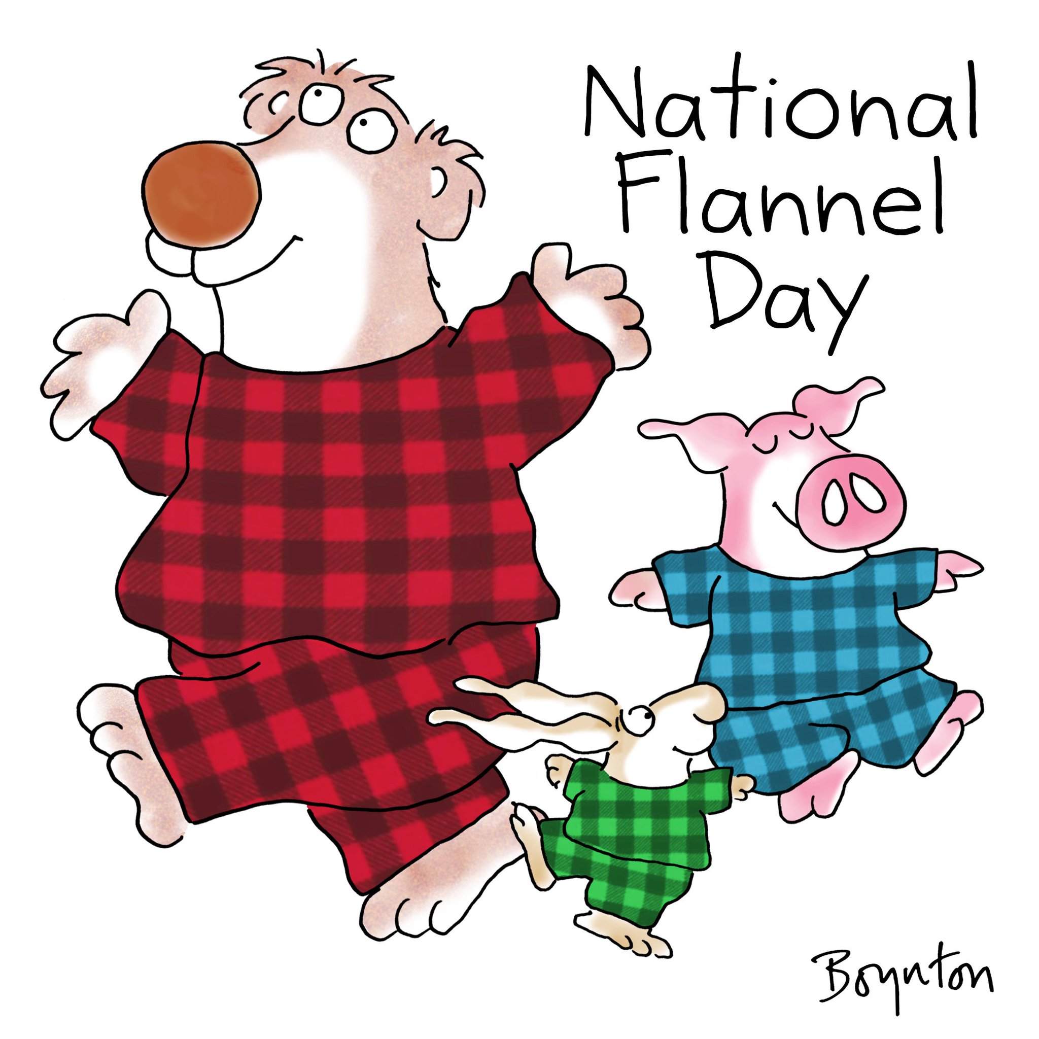 Sandra Boynton on Twitter "February 10 is NATIONAL FLANNEL DAY Get cozy … "