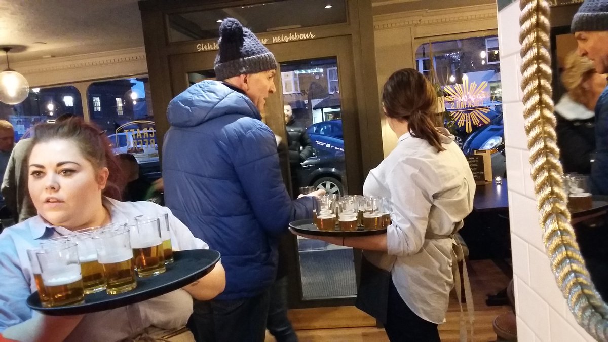 Opening night and tasters of the lovely <a href="/HadrianBorder/">Hadrian Border Brewery</a> Grainger Ale!