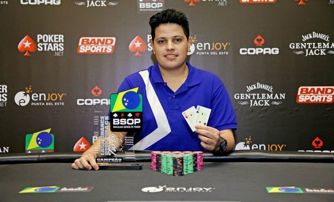 SuperPoker's tweet photo. COMEÇOU BEM! Affif Prado vence Last Chance do #BSOPPunta com quadra na última mão https://t.co/kLHLxDuqtW https://t.co/56vv4XjawX