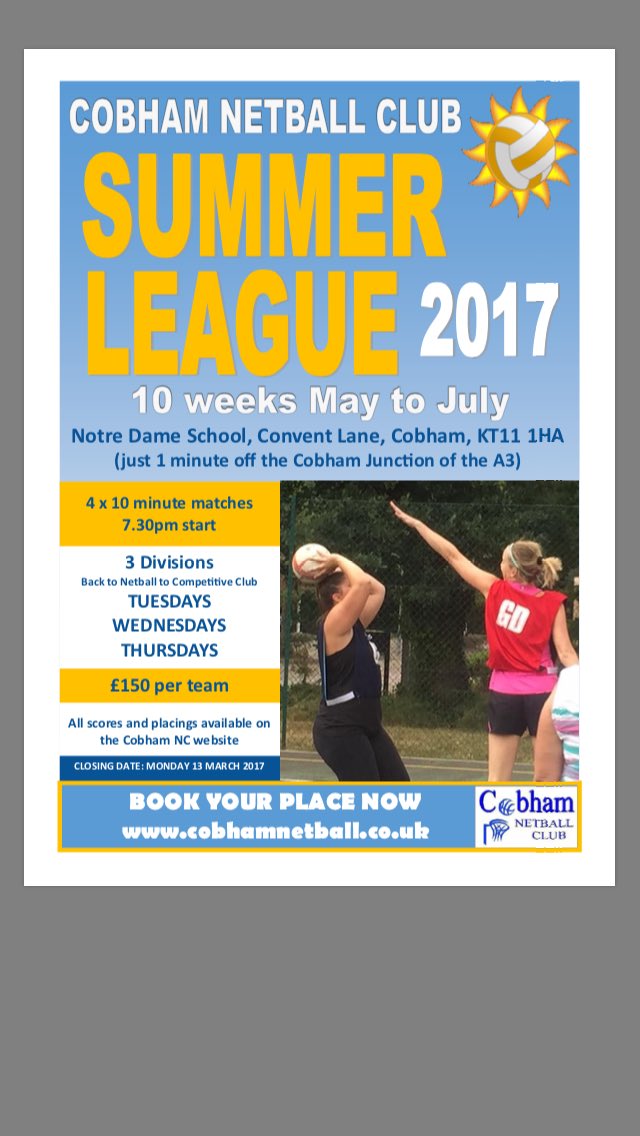#summerfun with #cobhamnetball