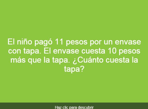 10 Acertijos para ejercitar el cerebro bit.ly/2gTkmMP