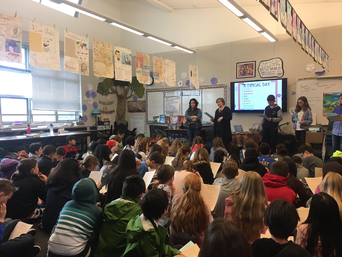 LincolnBSD's tweet photo. Learning about BIS from the experts, including former Lincoln Lions! #readytorock6thgrade https://t.co/34ZLFkxu28