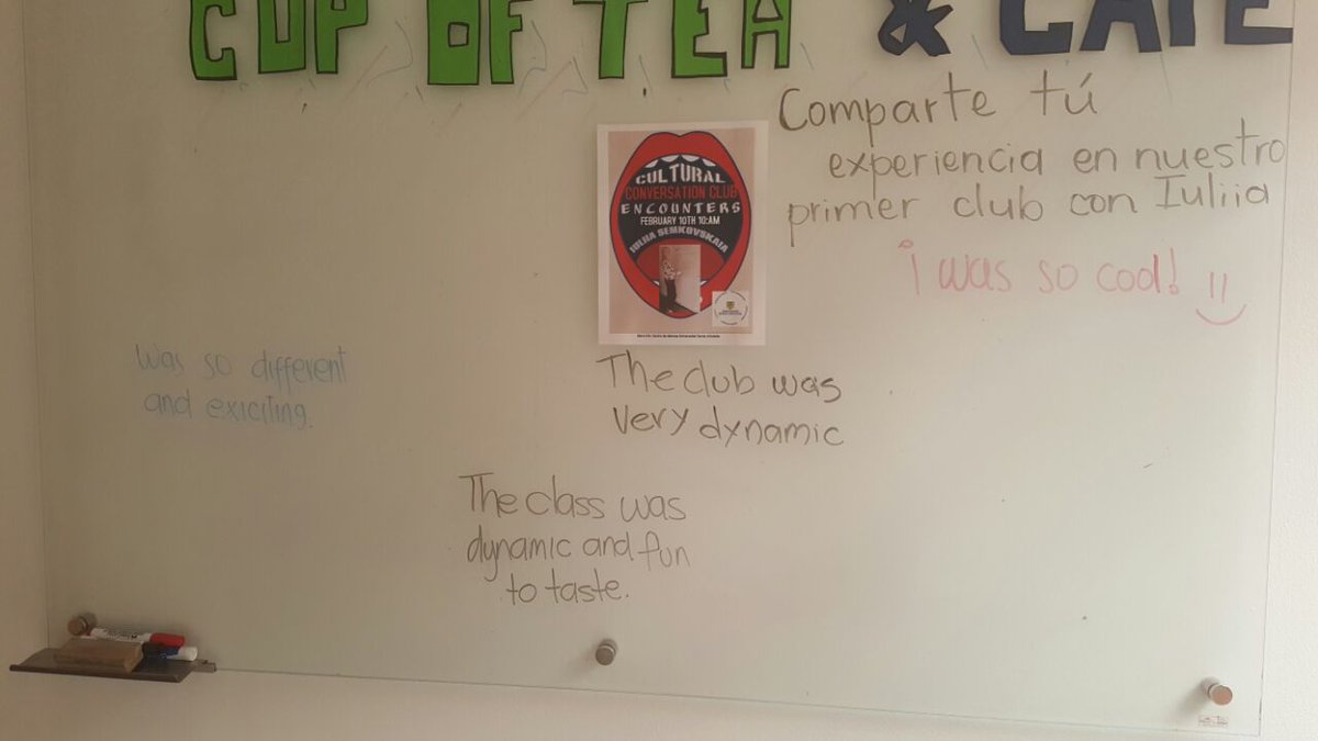 Sergioidiomas's tweet photo. Some Student's comments about the conversation club. https://t.co/wMrOR80Nbg