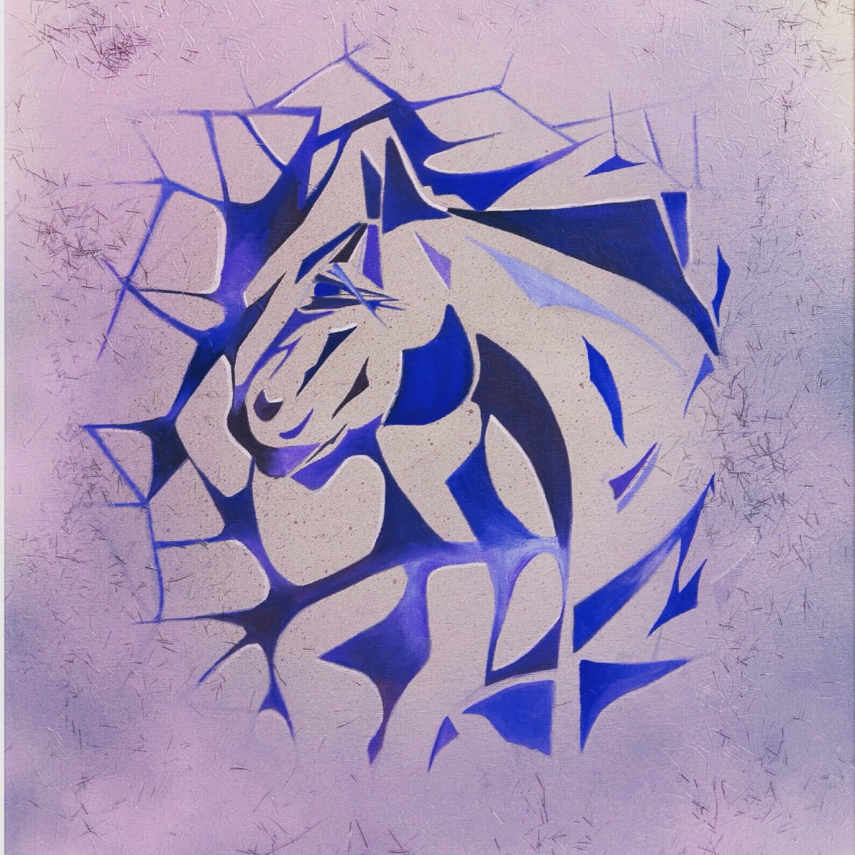 JulieDuffyArt's tweet photo. "Indigo Equus " #Horses #painting #studio #hair #interiordesign #modernart #equestrianart #graffik #design #instart #racing https://t.co/Yzqsd8uA3m