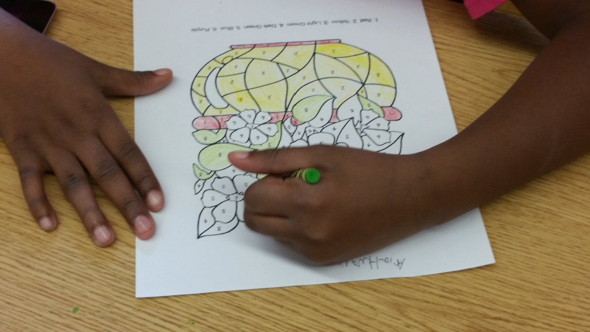 So you think you know how to color. 4th grade learning crayon coloring techniques.