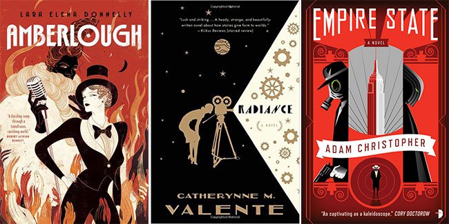 BNSciFi's tweet photo. Why "decopunk" deserves to be bigger than steampunk: An argument in 5 glittering, glamorous books. https://t.co/4qOTSgEs6c https://t.co/ybqO2IhPqV