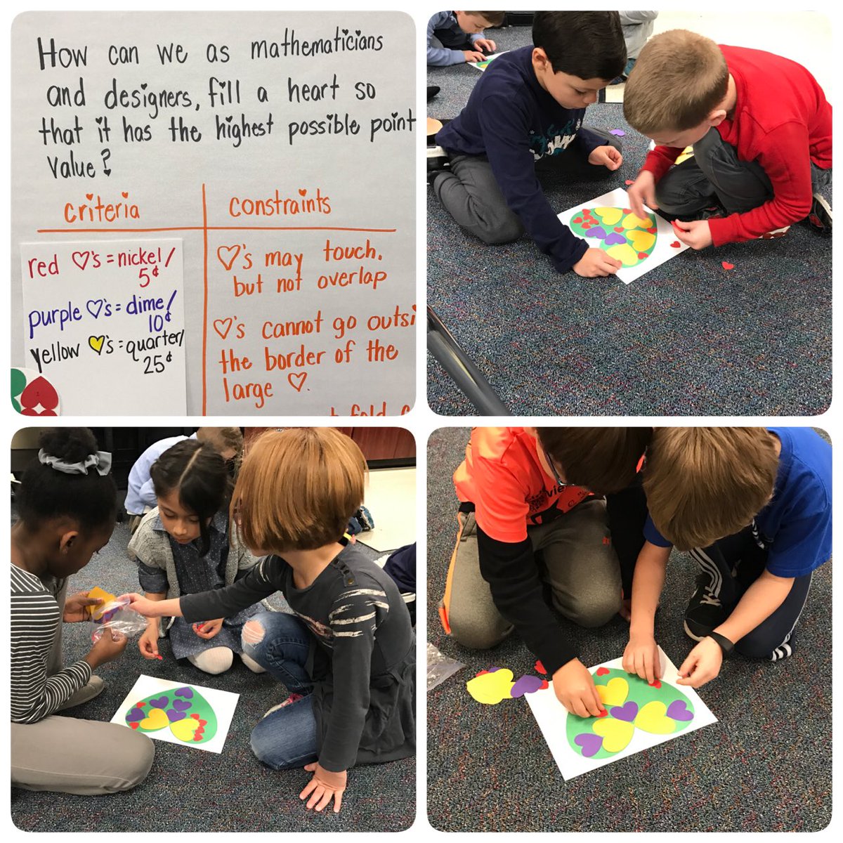 YMcCready_RES's tweet photo. Full Hearts in math!! Mathematicians working the Makers Challenge :) @triciadhanson #RESUnique https://t.co/jqOuD3YUwd