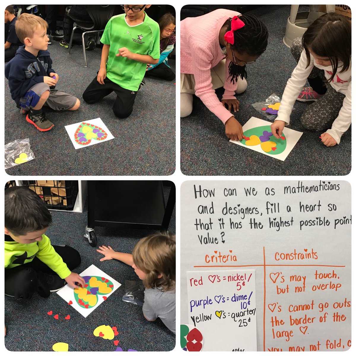 YMcCready_RES's tweet photo. Full Hearts in math!! Mathematicians working the Makers Challenge :) @triciadhanson #RESUnique https://t.co/jqOuD3YUwd