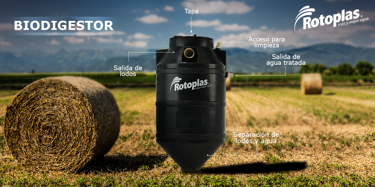 El Biodigestor Rotoplas incluye todos los accesorios necesarios para su instalación. ¡Conócelo! rotoplas.com.ar