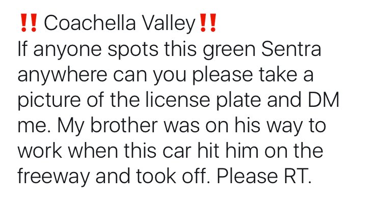j97_evelyn's tweet photo. ‼️Coachella Valley‼️
Please RT https://t.co/gkkeD7khyE