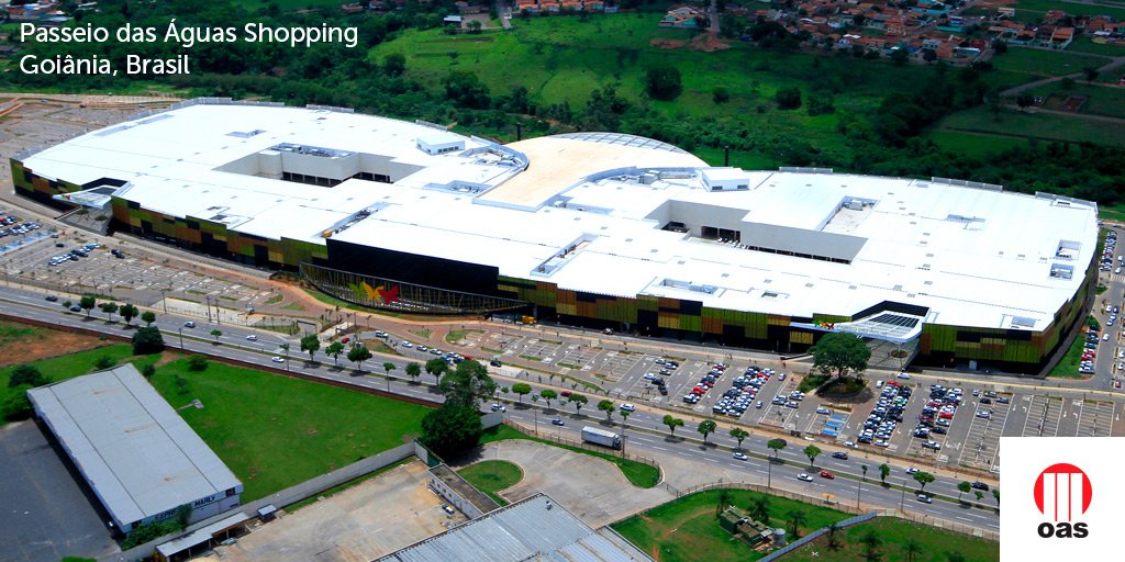 OAS_Oficial's tweet photo. O Passeio das Águas Shopping é o maior centro de compras e lazer do estado de Goiás. Feito pela Construtora OAS e inaugurado em 2013. https://t.co/SU51GHJ1yL