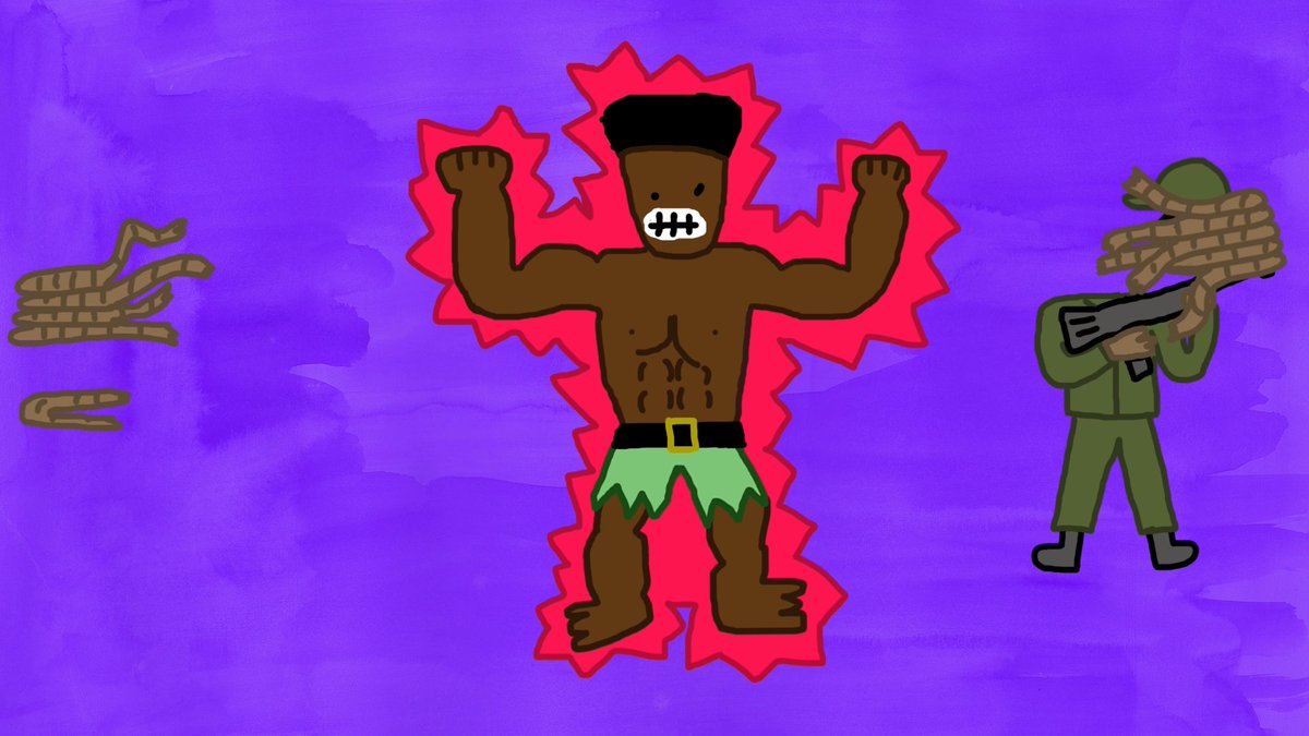 Our totally buff hero from the Vietnam War, #WolfJenkins is back and badasser than EVERRRRR!!!111eleven. Watch on <a href="/bbcthree/">BBC Three</a> Sunday at 10am.