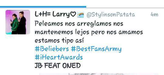 FlorDeBelieber's tweet photo. Las directioners ayudaron a votar en la categoría “ Best Fan Army” a las Beliebers

JB FEAT ONED

#Beliebers #BestFanArmy #iHeartAwards https://t.co/oCwiW7tt16