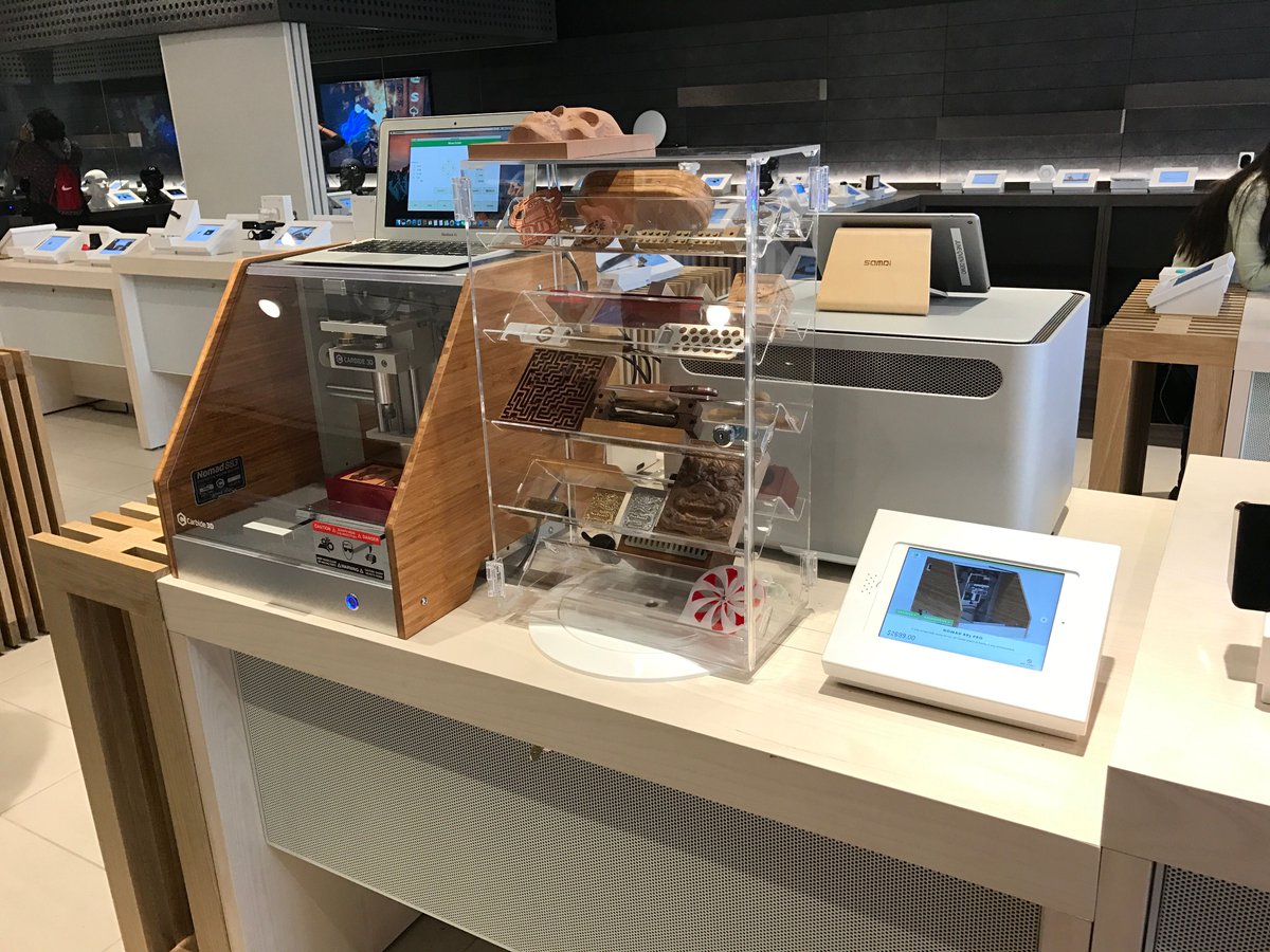 carbide3d's tweet photo. We're excited to announce that the Nomad 883 Pro is now available to try + buy at @b8ta in #SantaMonica! Come get hands on with #nomadpro https://t.co/Un2ibPcznv