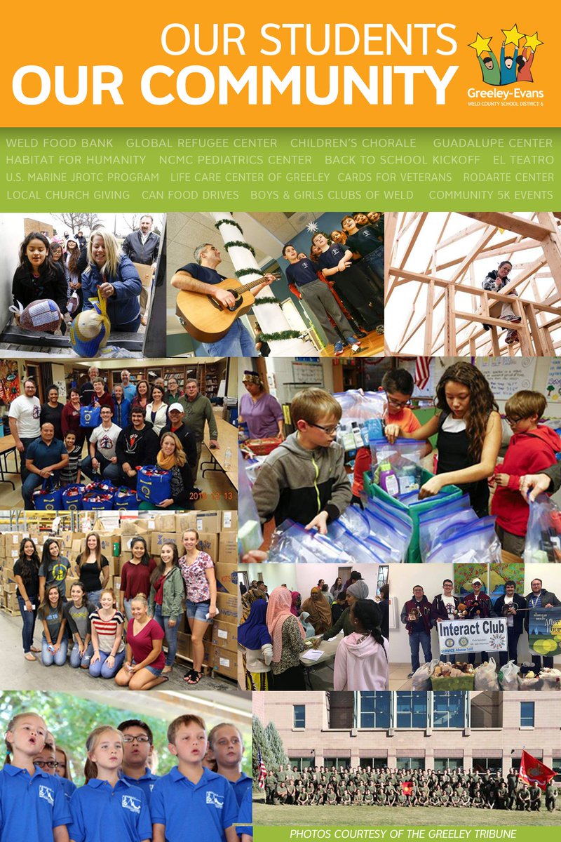 Our Students. Our Community. Students volunteering their time in our cities! We applaud the effort they put in daily-in &amp; out of classrooms!