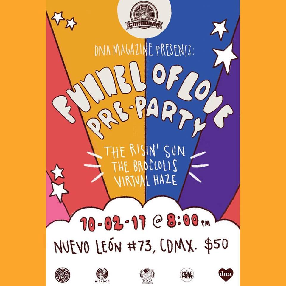 mehaceruido's tweet photo. Esta noche en @caraduramx se presentan @TheRisinSunBand @thebroccolis y #VirtualHaze $50 +18 con ID https://t.co/k8Tz0nSk7u https://t.co/mIqCFl7BwG