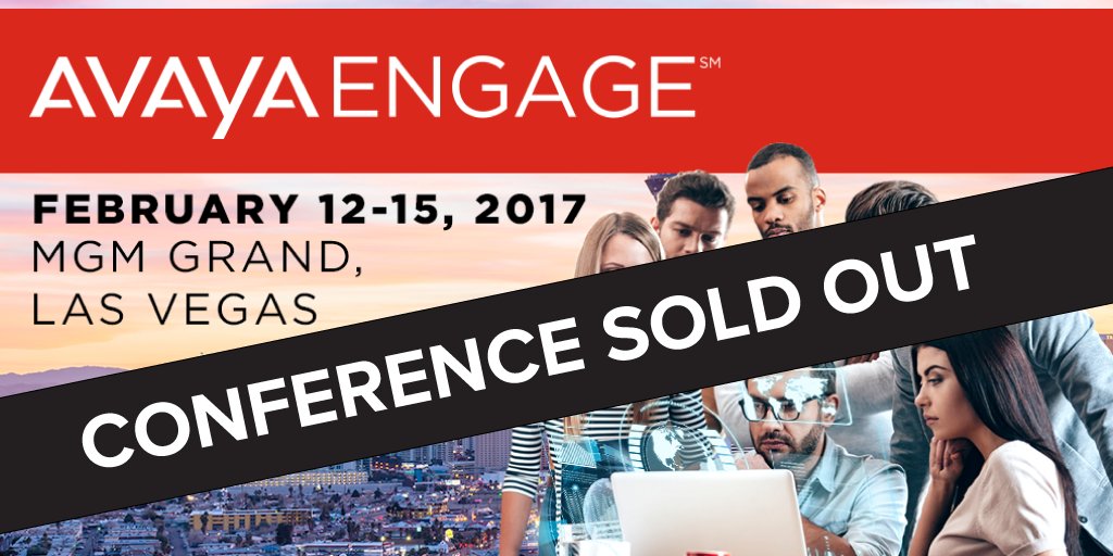 Avaya's tweet photo. #AvayaEngage is officially sold out, but you can still watch fantastic keynotes going on through #FacebookLive. https://t.co/cIYzAGVaww https://t.co/6fyCpss8TV