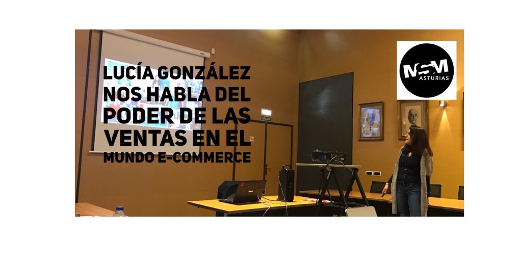 MasterSMMAST's tweet photo. El mundo e-commerce con @luciagramos @FlameRetail 
en @MasterSMMAST #XperienceSMA https://t.co/0vzrylbRwI