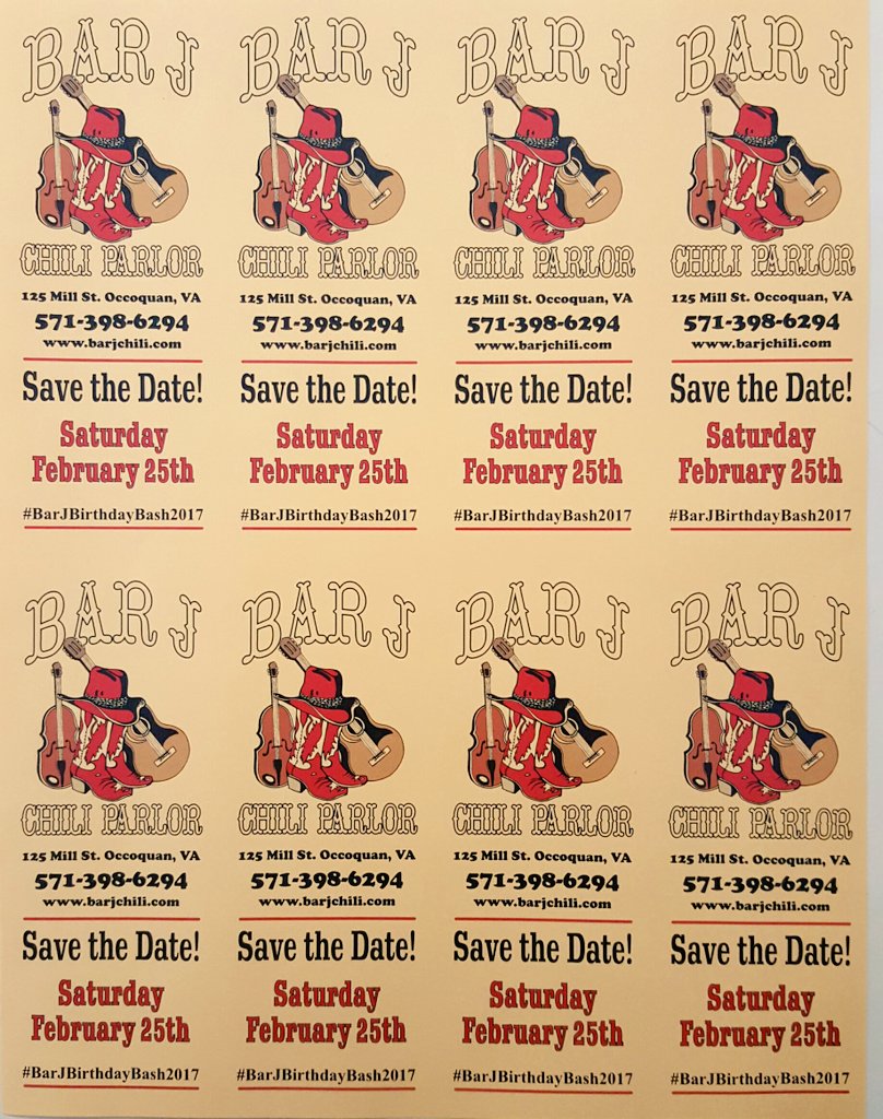 #BarJBirthdayBash2017

Feb. 25th
Save the date.