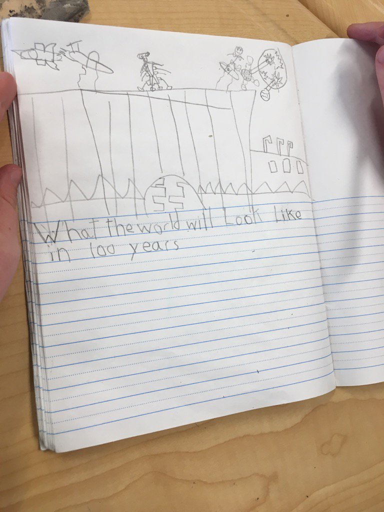 Grade two's <a href="/RancheView/">RancheView School</a> are writing  and drawing about what the world will look like in 100 years!