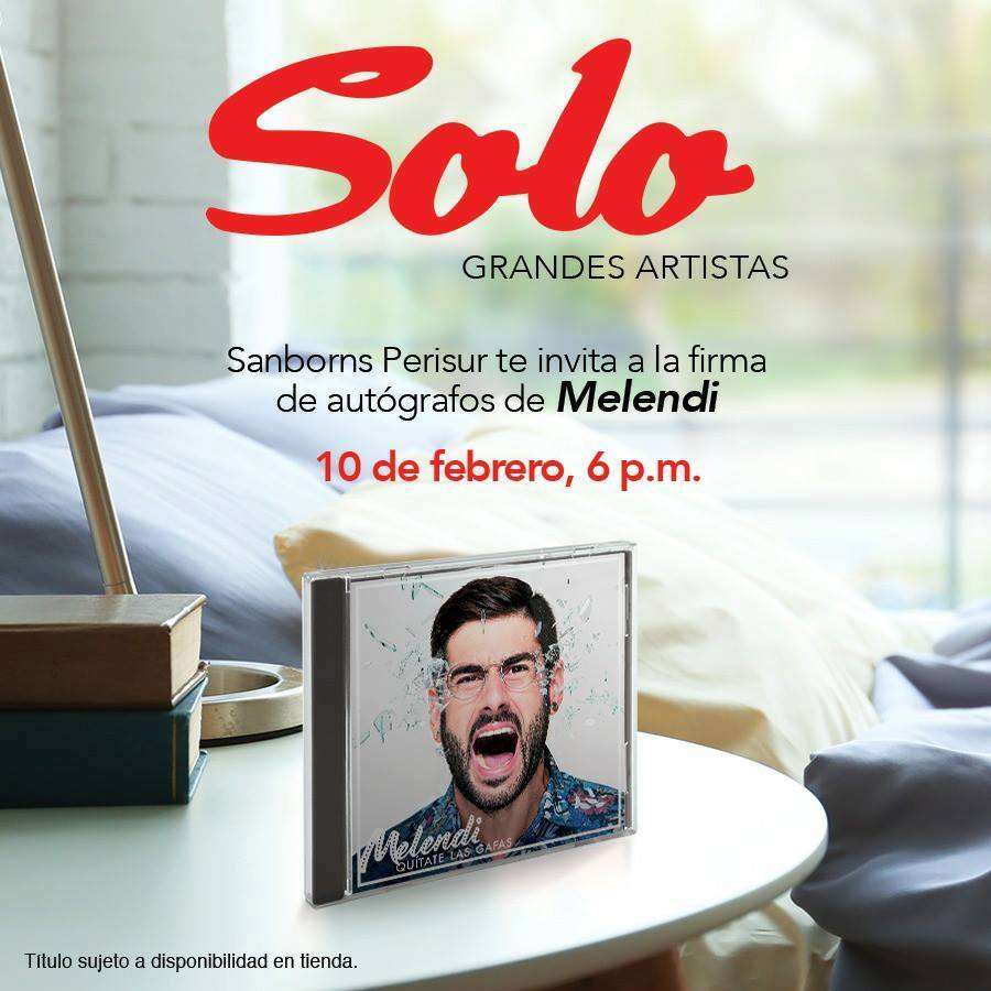 sonymusicmexico's tweet photo. ¿A quién vamos a ver en la firma de autógrafos de @MelendiOficial el día de hoy? ¡No se lo pierdan a partir de las 6:00 pm! https://t.co/mMIMFLjdud
