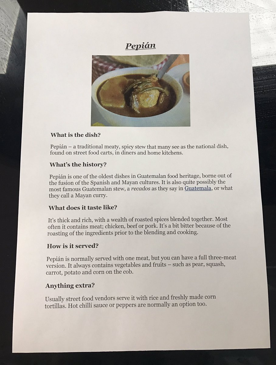 _catriona_t's tweet photo. Fantastic #Guatemalan #streetfood. Continuing our support @kinghamhillsch for this terms' charity #teamhelps Thanks to our @HolroydHowe team https://t.co/wHyjfPLMXY