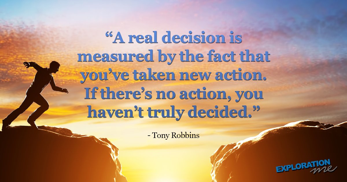 Here's why immediate action should follow any decision - explorationme.com/when-you-make-…
