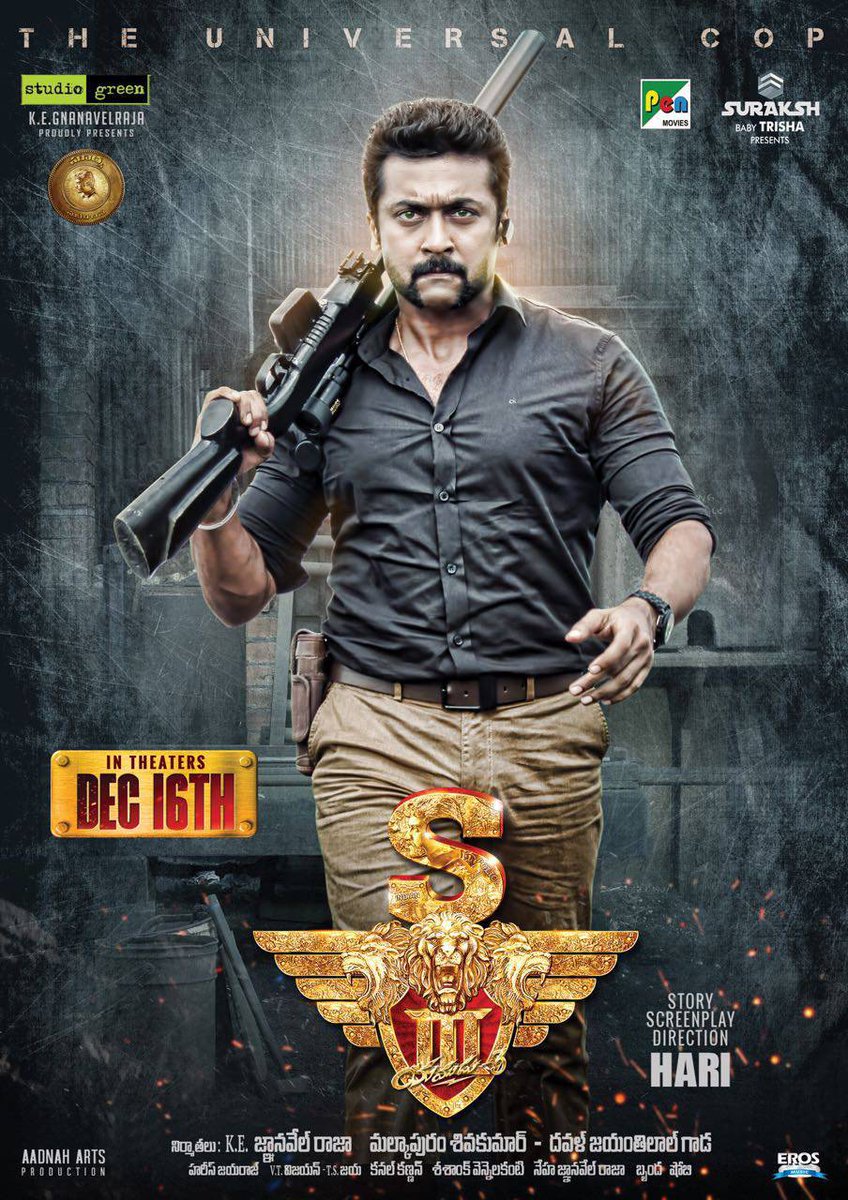 KaranTerox94's tweet photo. #Singam3 #SuperMovie @Actor_Surya_FC #SuryaSir #SuperAct #SI3LoveIt https://t.co/C1WmpIPDD3