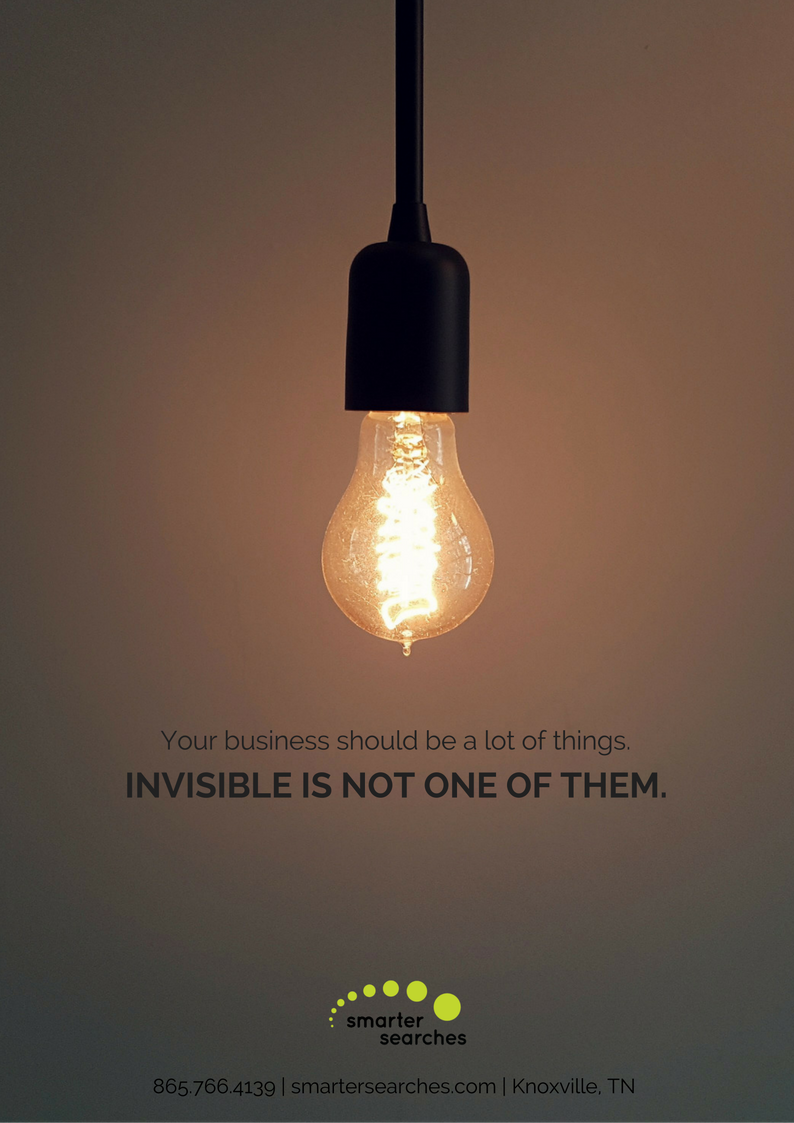 SmarterSearches's tweet image. Your business should be a lot of things. Invisible is NOT one of them — online or otherwise! #LaBoheme #OperaRocks @KnoxvilleOpera