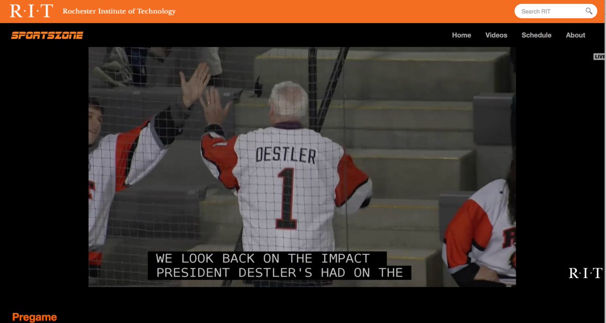 @RIT_SportsZone pre-game show is live on ritsz.com before  <a href="/RITMHKY/">RIT Men's Hockey</a> vs. <a href="/HCrossMHockey/">Holy Cross M. Hockey</a>