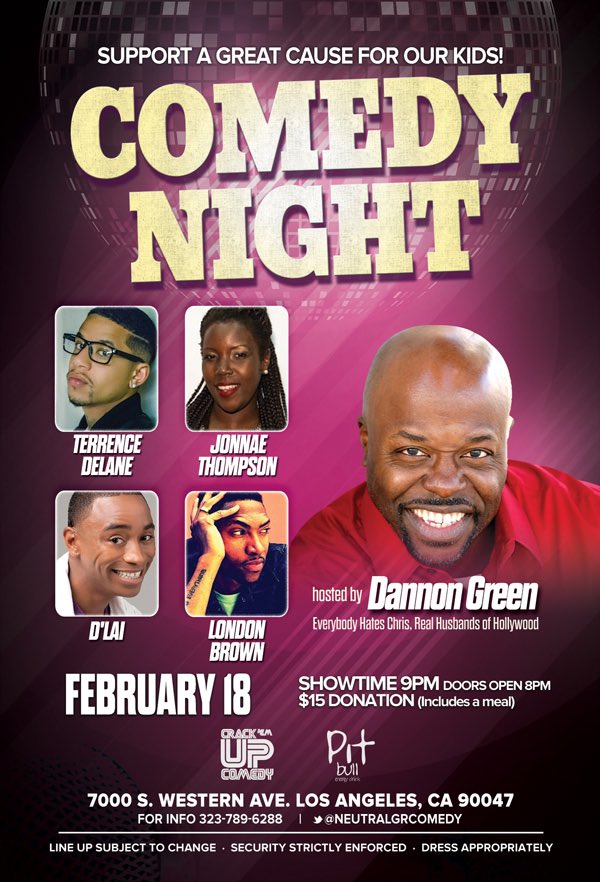 NeutralGRComedy's tweet photo. FEB 18!!! Come laugh for a cause next Saturday Night!!! #southLA 9PM #benefitshow Your Ticket Includes A Delicious Meal 🎟🍗🍴🎟🍗🍽😜 https://t.co/OlD4qZ76gx