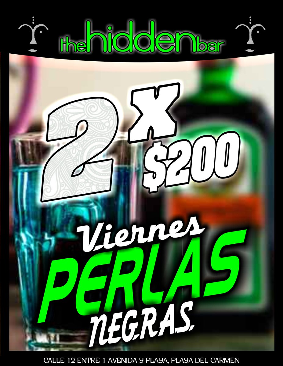 thehiddenbar's tweet photo. #viernessocial #viernesdeperlas #promos en #thehiddenbar https://t.co/kLD0a98CzJ